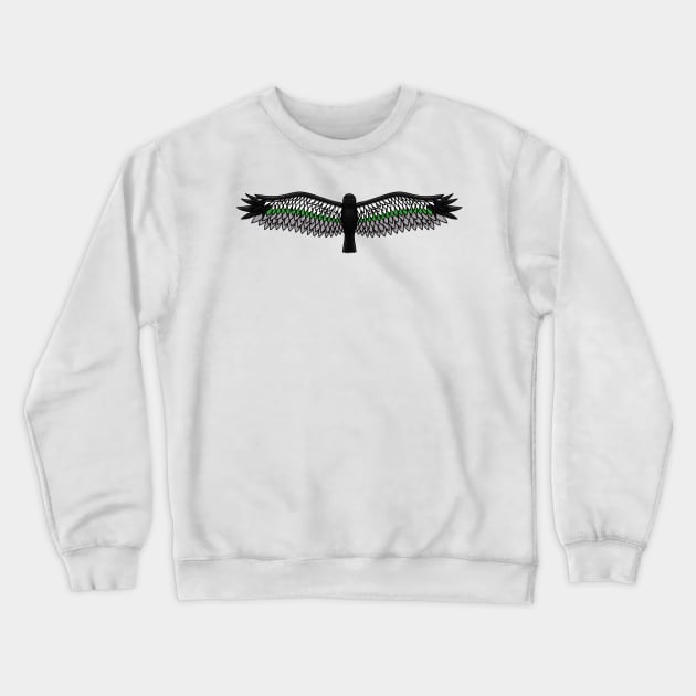 Fly With Pride, Raven Series - Demiromantic Crewneck Sweatshirt by StephOBrien